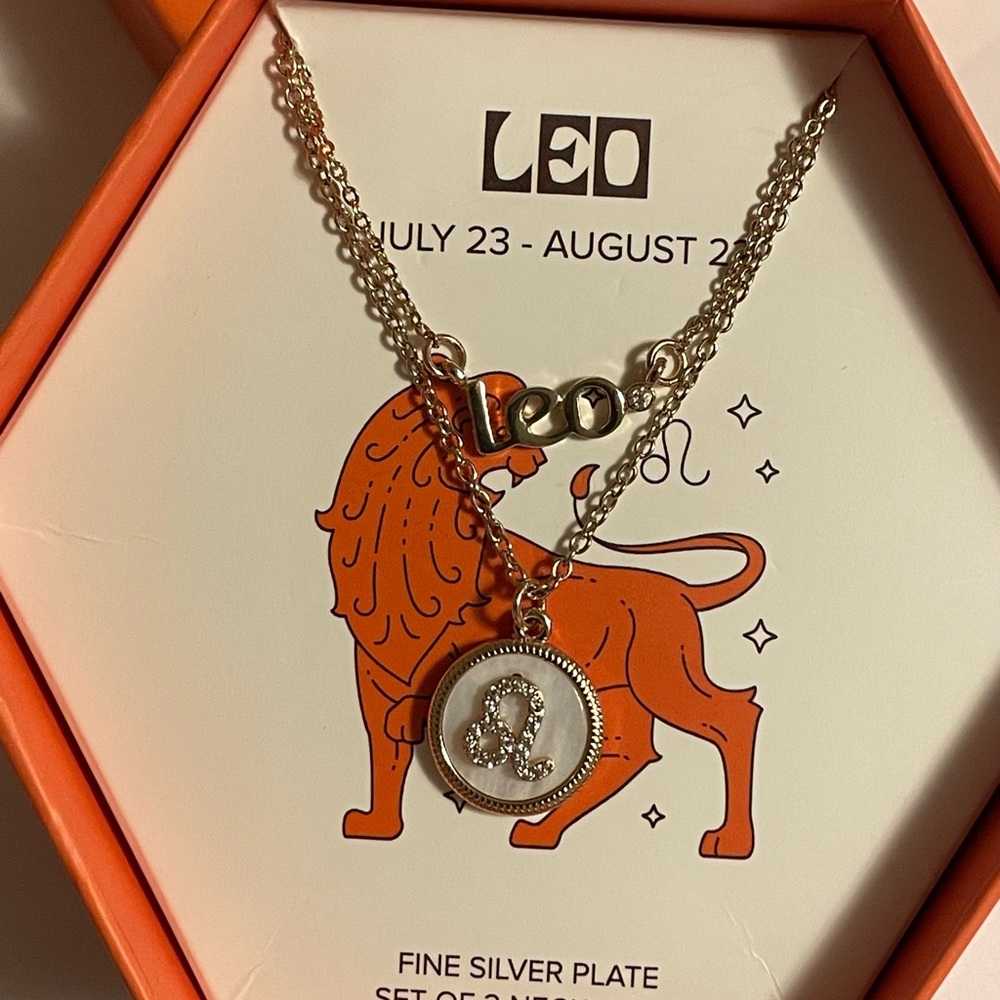 Leo Zodiac Silver Necklace